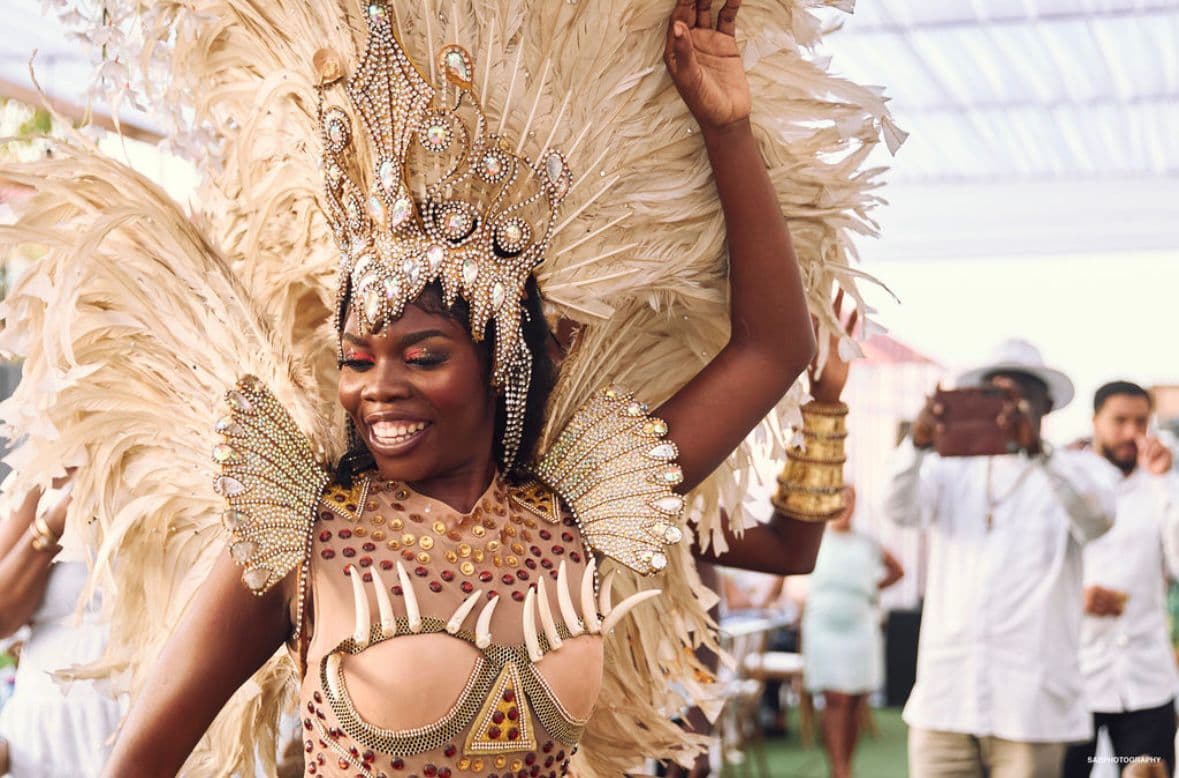 Elegant table setting with colorful gift boxes and floral arrangements